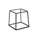 GET SS767-RC Elite Global Solutions Pedestal, 7"L x 6"W x 7"H, Black, Rubber Coated Steel 1 image