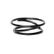 GET SSDR2-RC Display Stand, 6" or 7" Dia. x 2"H, Black, Reversible, Rubber Coated Steel 1 image
