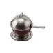 GET SSPARM-11 Clipper Mill Covered Bowl, 10 Oz., 4-1/2" Dia. X 5"H, Round, Stainless Steel Brushed 1 image