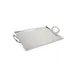 GET SSTPD-1612-MP Tray, 12" x 16" x 3/8", Stainless Steel, Silvers Hammered Mirror Finish, 2 Handles 1 image