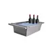 GET SSTUBREC-01 Beverage Tub, 26-1/2" x 16" x 6-1/2" Double‑Walled Stainless Steel, Pounded Finish 1 image