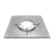 GET ST11702014 Strata Sauté/Cooker Top, 15½" x 15½" x ¾" Stainless Steel Single Grate Cook Top - Set 1 image