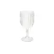 GET SW-1422-1-SAN-CL Fluted Wine Glass, 8 Oz, Clear SAN, 3" Dia. X 7-1/4"H - 1 Dozen 1 image