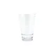 GET SW-1716-CL Cirq Pint Glass, 16 Oz. Clear Ribbed, 3-1/2" Dia. x 5-7/10" H, SAN Plastic - Dozen 1 image