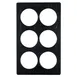 GET T0A18-MOD Bugambilia Tile, 20-13/16" X 12-3/4" Aluminum, Six Openings For IR012, Smooth 1 image