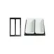 GET T0A25GB - Bugambilia Tile, 20-13/16" x 12-3/4" Black Aluminum, Coated, Fits BUD25 or TPUD45 1 image