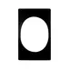 GET T0B17-MOD Bugambilia Single Tile, 21-11/16" x 13-1/4" Aluminum,, Oval Opening for TFOD04 1 image