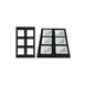 GET T0B19WW - Tile, 21-11/16" x 13-1/4" Cast Aluminum, Resin Coated, White, Openings for IS012 1 image