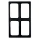 GET T0B20-MOD Bugambilia Tile, 21-11/16" x 13.25" Aluminum Smooth Resin Coating, Four Openings 1 image