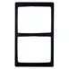 GET T0B24-MOD Bugambilia Single Tile, 21-11/16" x 13-1/4" Aluminum, Openings for TPUD25/TPUD35 1 image