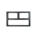 GET T0B27ST - Bugambilia Tile, 21-11/16" x 13.25" Aluminum Resin Grays Openings for BUD25 & BUD23 1 image