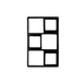 GET T0B3CH Bugambilia Inset, 21-11/16" x 13-1/4" Aluminum Brown, Square Openings for IS012 series 1 image