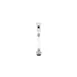 GET TAGV15 Sign Holder, 3/4"W x 5"H, Extended Height, Magnetic Clip, Clear Polycarbonate 1 image