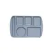 GET TL-151-T - 14.5" x 9.75" Melamine Tray, 6 Compartments, Tan, Left-Handed, NSF - 1 Dozen 1 image