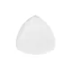 GET TP-12-DW - Diamond White 12" Triangular Flat Melamine Plate, White, Dishwasher Safe - Dozen 1 image