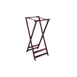 GET TSW-105 Tray Stand – 38" High Mahogany Hardwood Construction, Brown Frame And Brown Strap 1 image