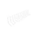 GET W4624-W Wire Shelf Divider, 24L x 4W x 6H, White Epoxy Coated Metal Wire 1 image