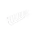 GET W4630-W Wire Shelf Divider, 30L x 4W x 6H, White, Epoxy Coated Metal Wire 1 image