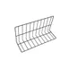 GET W81224-B Wire Shelf Divider, 24"L x 8"W x 12"H, Vinyl Coated Metal Wire, Black 1 image