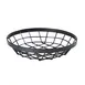 GET WB-1050-MG Vector Food Serving Basket, 10-1/2" Dia. x 1-3/4"H, Round, Wire, Metal Gray 1 image