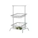 GET WB-106C Clipper Mill Pastry Basket, 12" x 4"H, Square, Chrome Plated 1 image