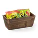 GET WB-1260-RWD Urban Renewal Wood Crate Riser, 11 3/4" x 5 3/4" x 4 3/4", Reclaimed Wood 1 image
