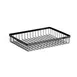 GET WB-1292-MG Urban Renewal Wire Basket, 12" x 9" x 2", Rectangular, Metal Gray, Food Display Basket 1 image