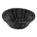 GET WB-1501-BK Clipper Mill Polyweave Basket, 9-1/2" Dia. x 3-1/2" H, Black Polypropylene 1 image