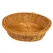 GET WB-1502-HY Polyweave Serving Basket, 11-1/2" Dia. x 2-3/4" H, Beige, Dishwasher Safe, BPA-Free 1 image
