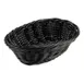 GET WB-1503-BK Clipper Mill Polyweave Basket, 9" x 6-3/4" x 2-1/2", Oval, Black, BPA‑Free Polypropylene 1 image