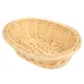 GET WB-1503-N Oval Polyweave Basket, 9" x 6-3/4" x 2-1/2", Natural Polypropylene Dishwasher Safe 1 image