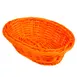 GET WB-1503-OR Orange Oval Mill Basket, 9" x 6-3/4" x 2-1/2", Dishwasher Safe BPA-Free Polypropylene 1 image