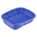 GET WB-1508-BL Polyweave Basket, 11-1/2" x 8-1/2" x 2-3/4"H, Rectangular, BPA-Free, Blue 1 image