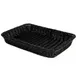 GET WB-1509-BK Polyweave Basket, 18" x 12-1/4" x 2-1/2"H, Rectangular, Polypropylene, Black 1 image