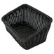 GET WB-1510-BK Polyweave Basket, 9-1/4" x 13" x 4" & 7"H, Dishwasher Safe, BPA‑Free PP, Black 1 image