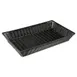 GET WB-1552-BK Polyweave Basket, 21" x 12-3/4" x 2-3/4" H, Black, Break‑Resistant Polypropylene 1 image