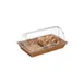 GET WB-1553-HY Clipper Polyweave Basket, 16.25"x11"x2.5"H, Rectangular Polypropylene Honey BPA‑Free 1 image