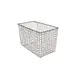GET WB-303-MG Urban Renewal Breeze Basket, 15" x 8" x 10" H, Rectangular, Grey Powder-Coated Iron 1 image