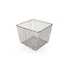 GET WB-305-MG Urban Renewal Breeze Basket, 11" x 8" H, Square, Powder Coated Iron, Metal Grey 1 image