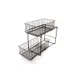 GET WB-309-MG Sliding Shelf Basket 2-Tier 13-7/10" x 7-3/10" x 10" H, Powder-Coated Iron Grey 1 image