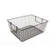 GET WB-314-MG Breeze Basket, 10" x 5-1/2" x 6-3/4" H, Rectangular, Metal Grey Powder-Coated Iron 1 image