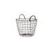 GET WB-318-MG Urban Renewal Breeze Basket, 11" Dia. x 7 3/4"H, Round, Metal Gray, Powder-Coated Iron 1 image