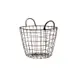 GET WB-319-MG Urban Renewal Breeze Basket, 13" Dia. x 9-1/2" H, Round, Iron, Metal Gray, BPA‑Free 1 image