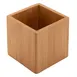 GET WB-447-UR Urban Renewal Jar, 36 Oz. (38 Oz. Rim Full), 4" x 4" x 7", Square Acacia Wood 1 image