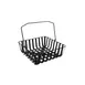 GET WB-560-BK Urban Renewal Harvest Basket, 12" x 12" x 4-1/4" Square, Black Metal Strap, Handle 1 image