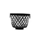 GET WB-570-BK Urban Renewal Harvest Basket, 12-1/2" Dia. X 9-3/4"H, Round, Metal, Black 1 image