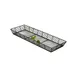 GET WB-706 Clipper Mill Display Basket, 22" x 7" x 2"H, Rectangular, Wire, Powder Coated Iron, Black 1 image