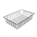 GET WB-954-SV Clipper Mill Pop Pastry Basket, 18" x 12" x 4"H, Rectangular Wire, Metal, Silver 1 image