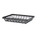 GET WB-971-MG Vector Food Serving Basket, 9" x 7" x 1 3/4", Rectangular, Wire, Metal Gray 1 image