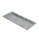 GET WDR103 Cheforward Tray – 9-3/5" x 3-1/8" Rectangular Gray Terrazzo Moonstone Melamine, BPA Free 1 image